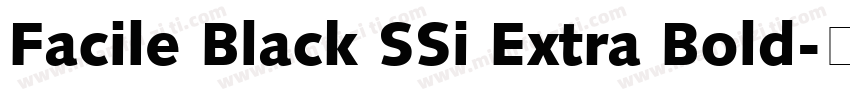 Facile Black SSi Extra Bold字体转换